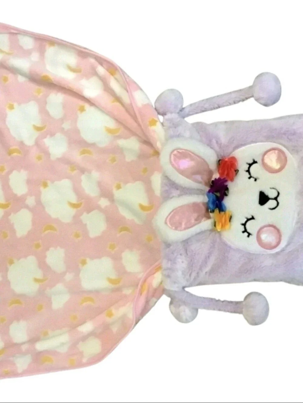 Backpack & Blanket Set Buddy Pal Lavender Plush Bunny NWOT